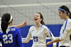 Volleyball vs Emerson  Wheaton College Women's Volleyball vs Emerson College. - Photo by Keith Nordstrom : Wheaton, Volleyball, VB2019